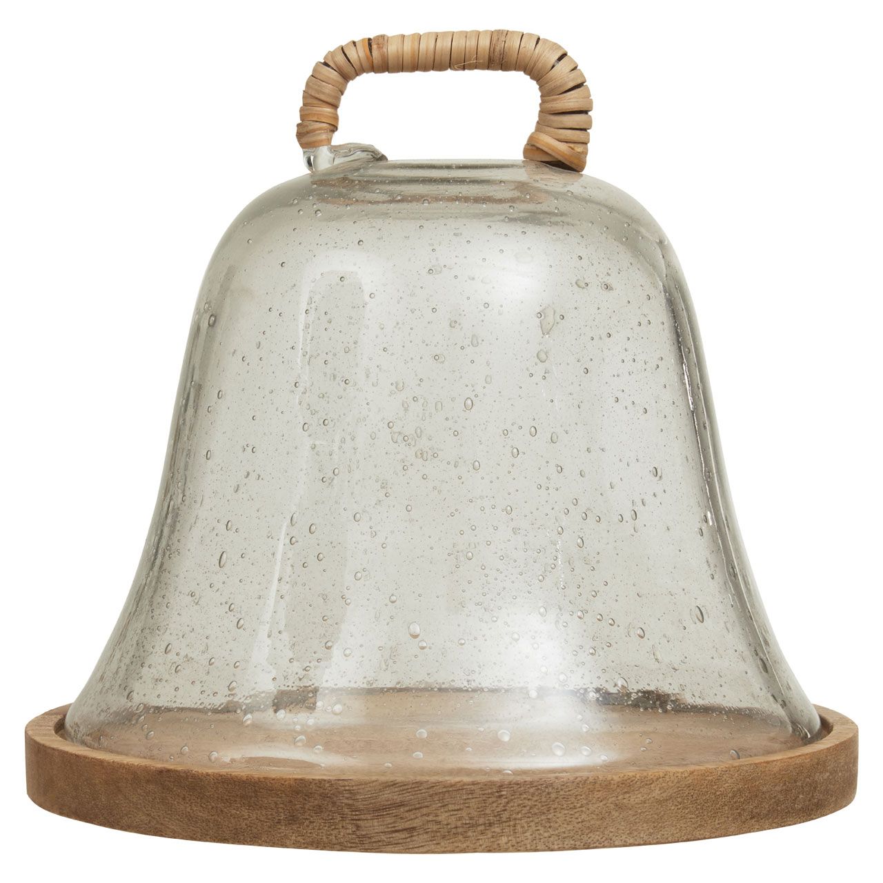 Wooden Serving Board with Glass Dome